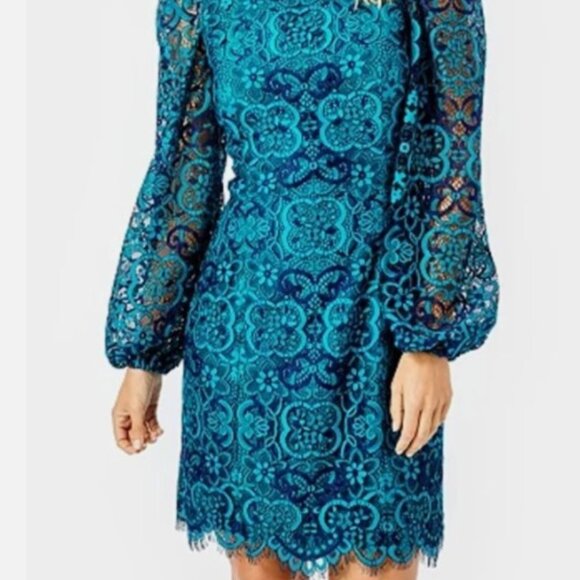 🌊✨ NWT Lilly Pulitzer Georgie Dress – Valencia Teal 💙 Size 00 - Picture 1 of 12